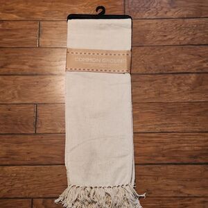 Cream Cotton Blanket By Common Ground, New With Tag